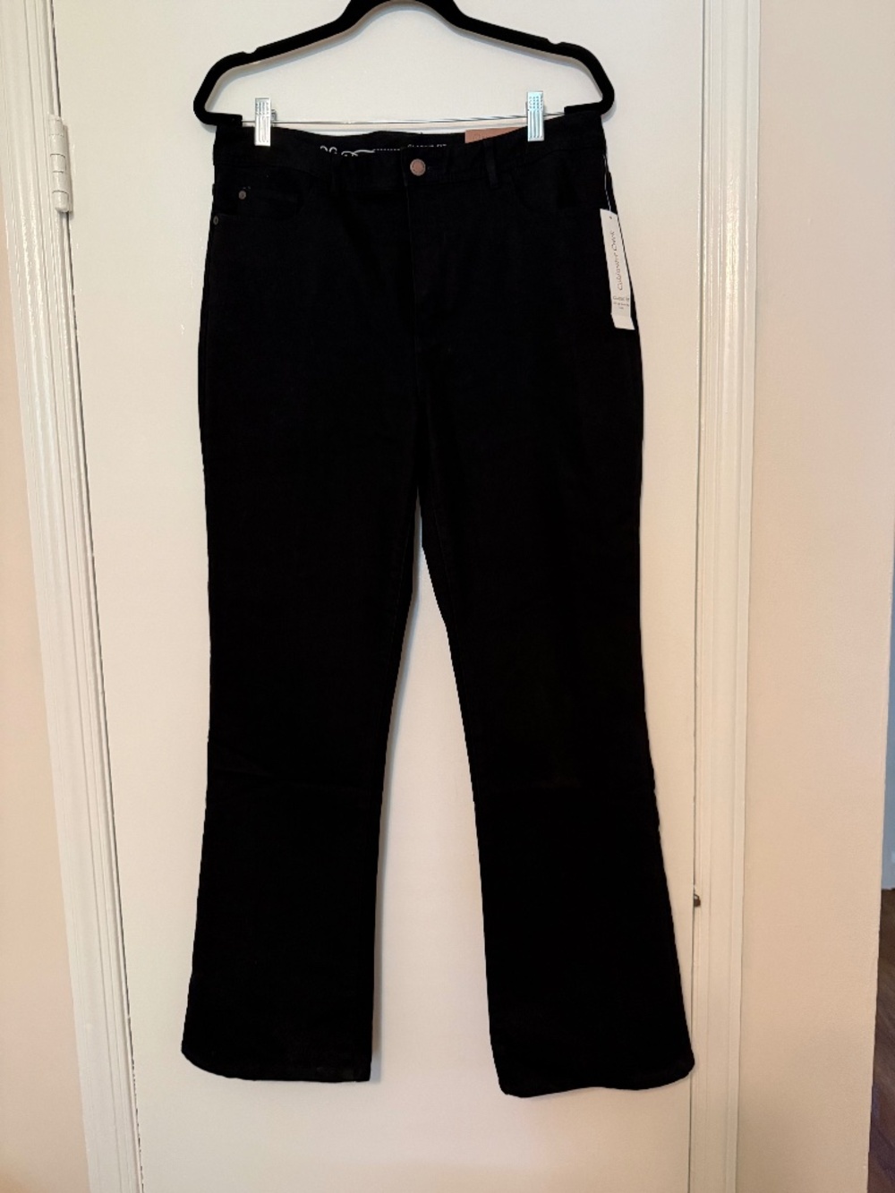 NWT Coldwater Creek Black Jeans--Classic Fit Boot Cut size 12